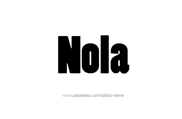 Tattoo Design Name Nola