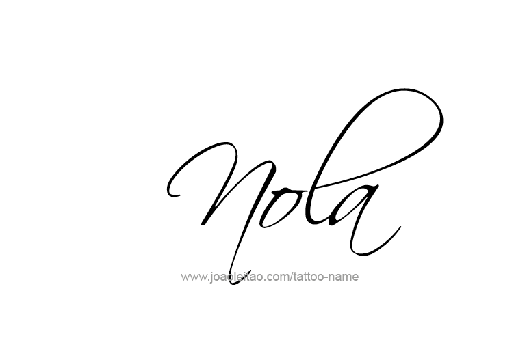 Tattoo Design Name Nola