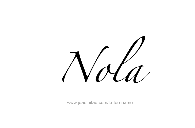 Tattoo Design Name Nola