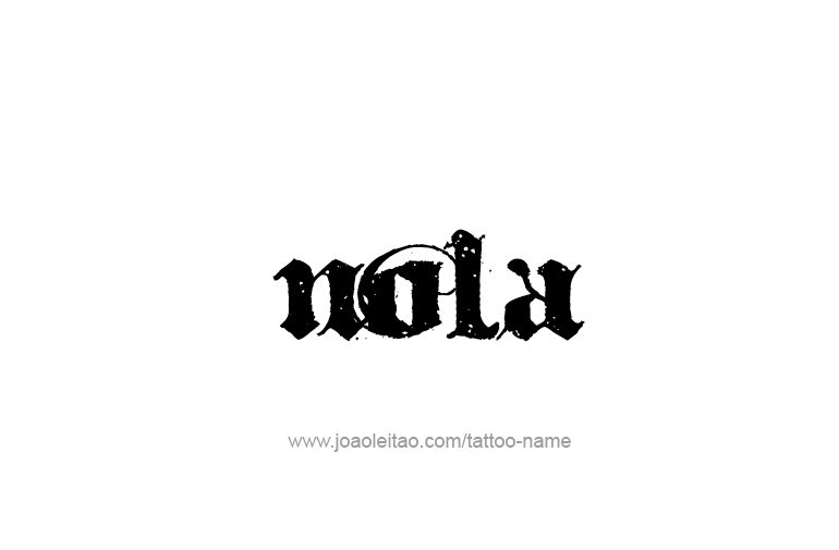 Tattoo Design Name Nola