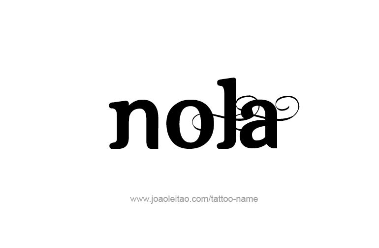 Tattoo Design Name Nola