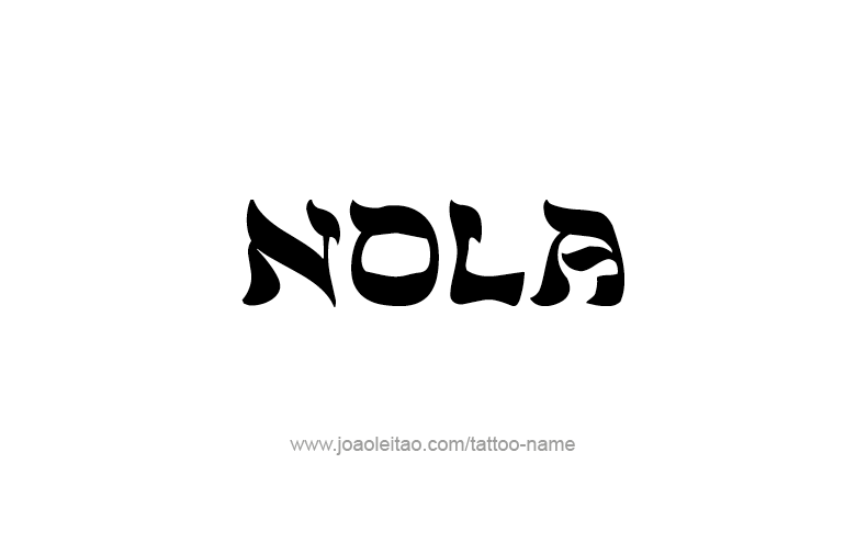 Tattoo Design Name Nola