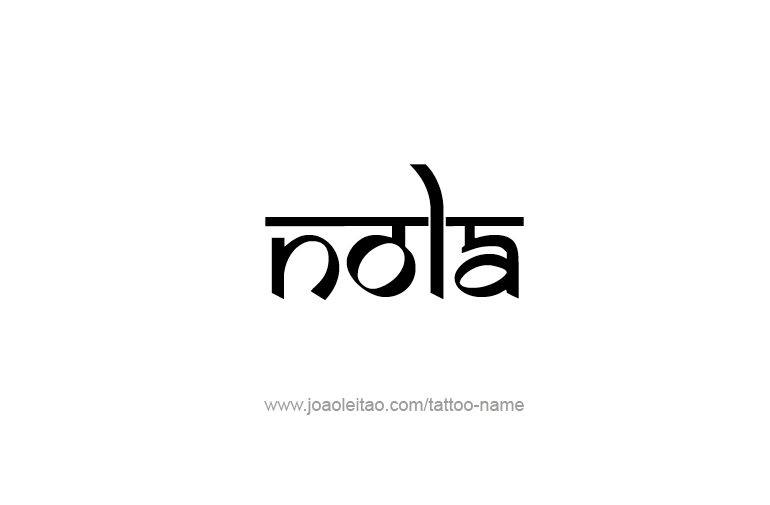 Tattoo Design Name Nola