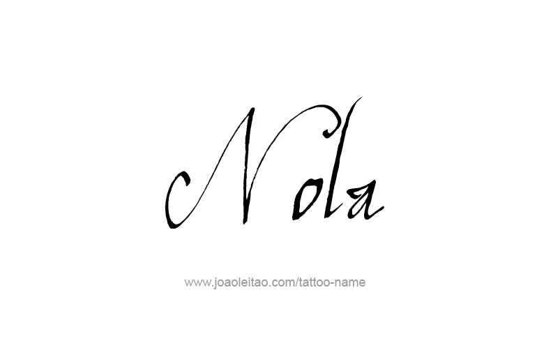 Tattoo Design Name Nola