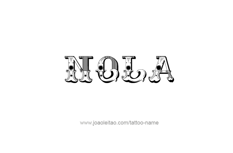 Tattoo Design Name Nola