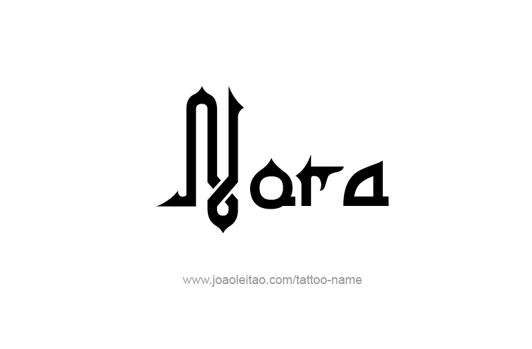 Tattoo Design Name Nora