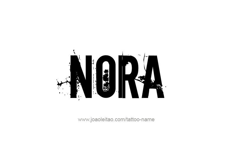 Tattoo Design Name Nora