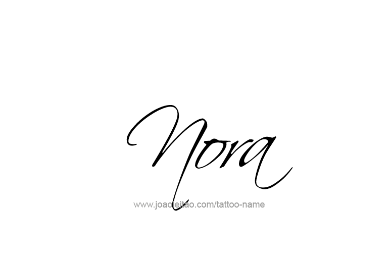 Tattoo Design Name Nora