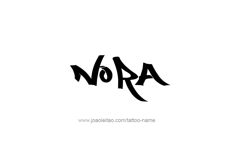 Tattoo Design Name Nora