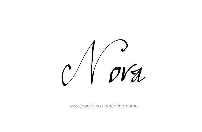 Tattoo Design Name Nora