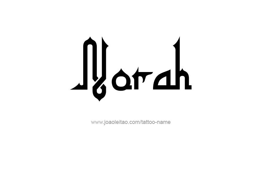 Tattoo Design Name Norah   