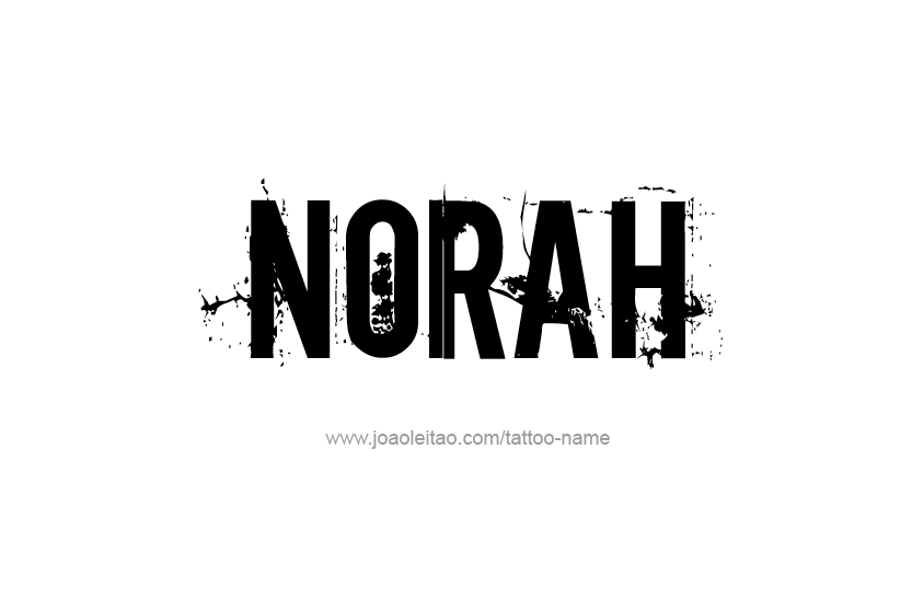 Tattoo Design Name Norah   