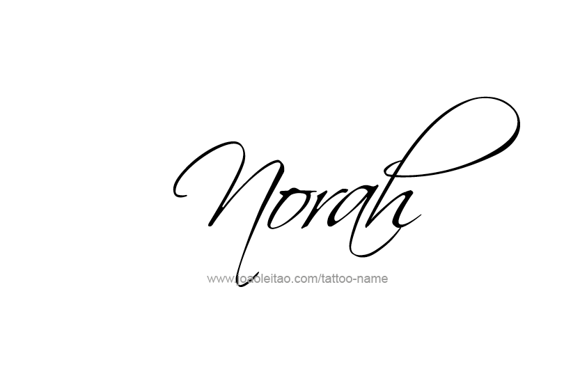 Tattoo Design Name Norah   