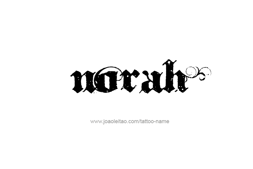 Tattoo Design Name Norah   