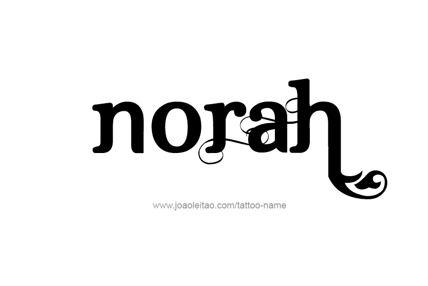 Tattoo Design Name Norah   