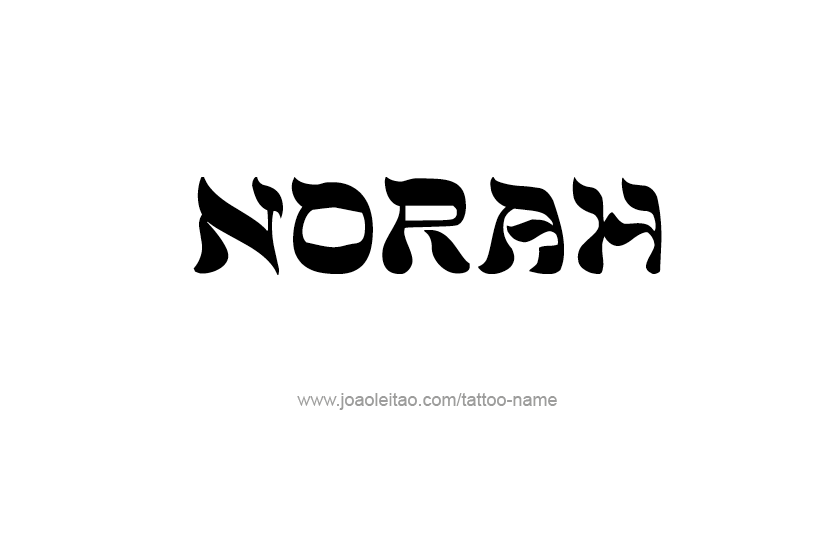 Tattoo Design Name Norah   