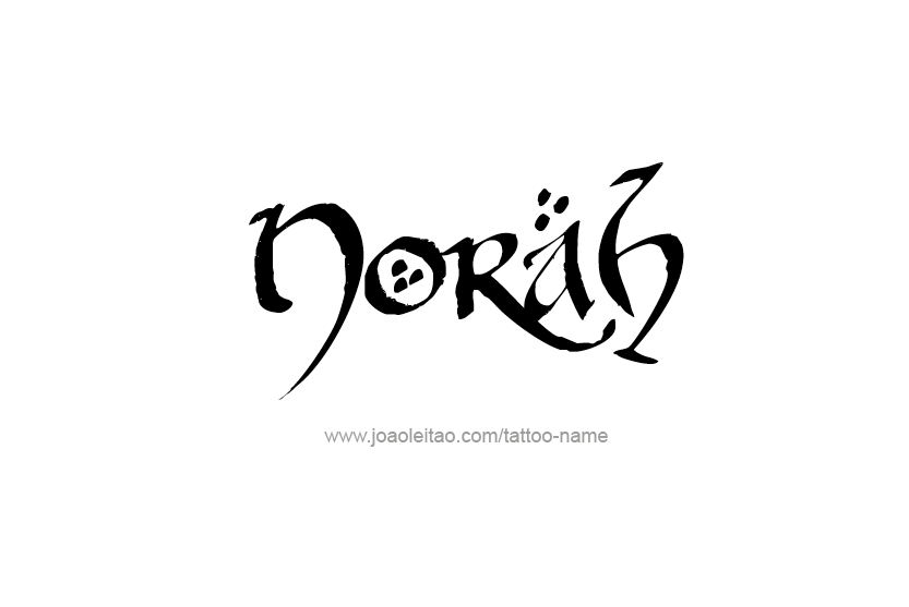 Tattoo Design Name Norah   