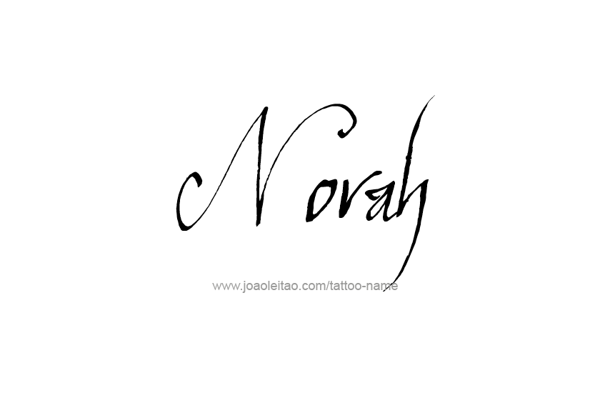 Tattoo Design Name Norah   