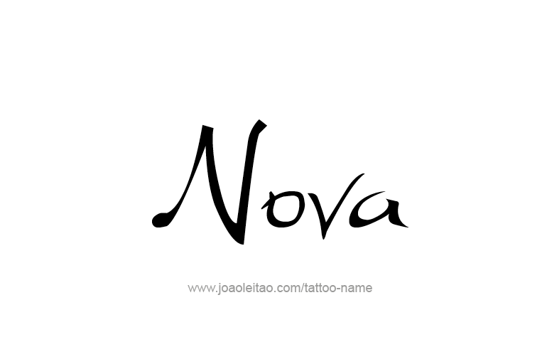 Tattoo Design Name Nova   