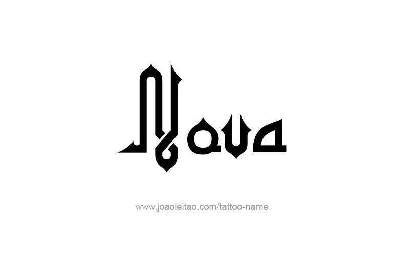 Tattoo Design Name Nova   