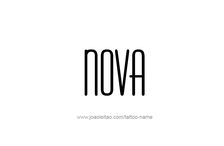 Tattoo Design Name Nova   