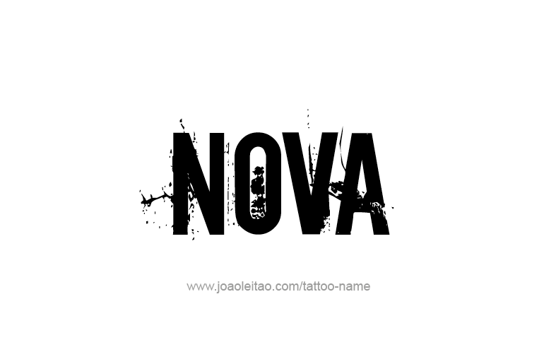 Tattoo Design Name Nova   