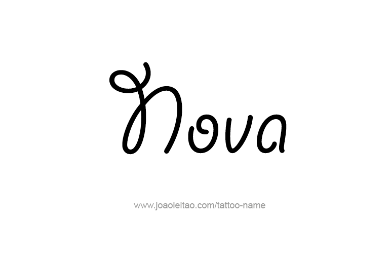 Tattoo Design Name Nova   