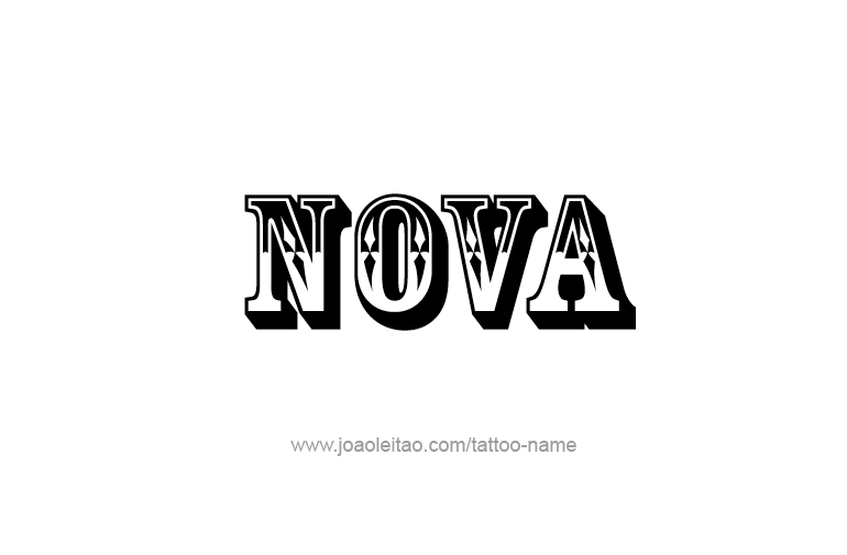 Tattoo Design Name Nova   