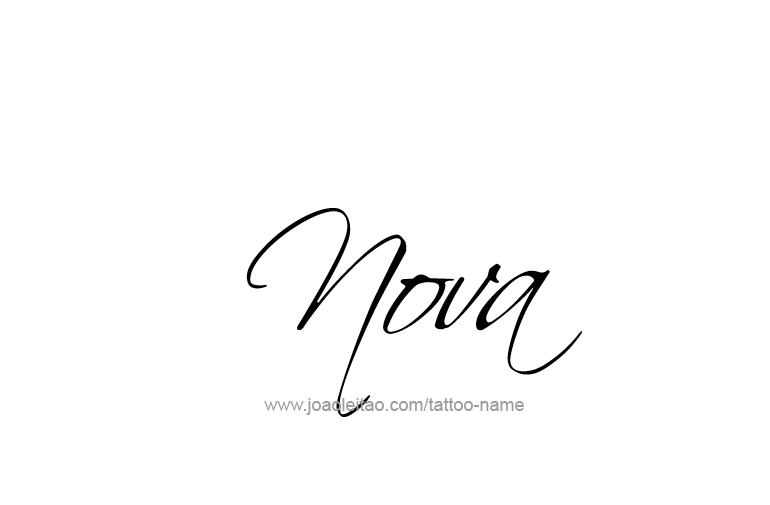 Tattoo Design Name Nova   