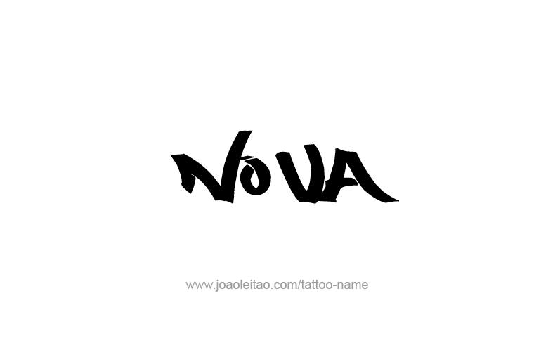 Tattoo Design Name Nova   