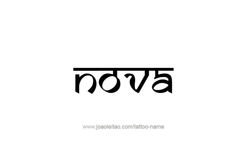 Tattoo Design Name Nova   