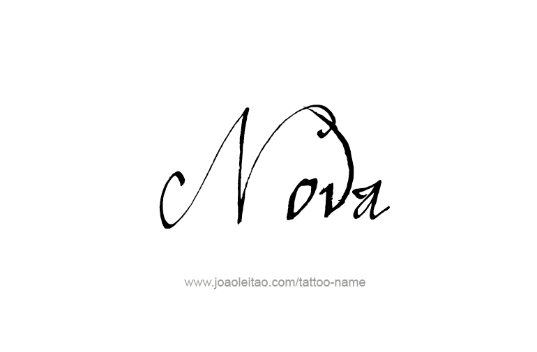 Tattoo Design Name Nova   