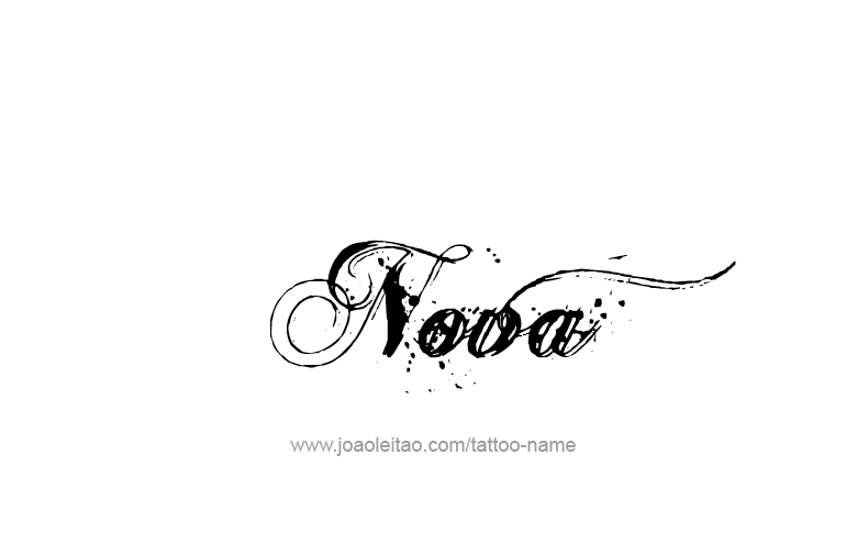 Tattoo Design Name Nova   