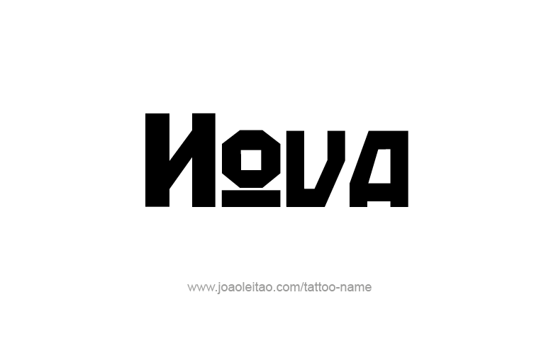 Tattoo Design Name Nova   