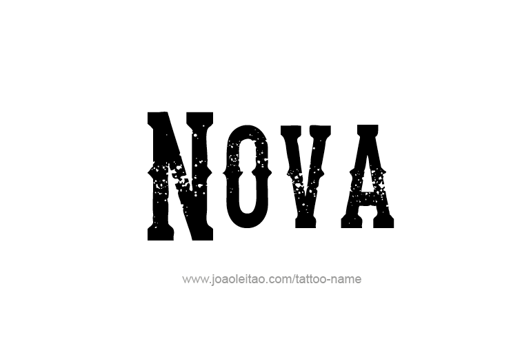 Tattoo Design Name Nova   