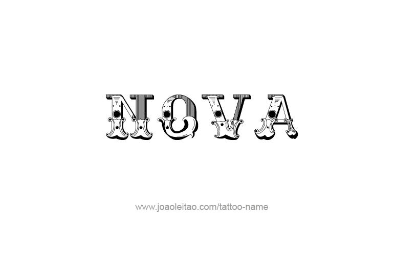 Tattoo Design Name Nova   