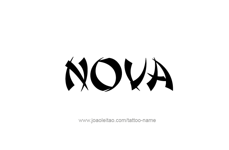 Tattoo Design Name Nova