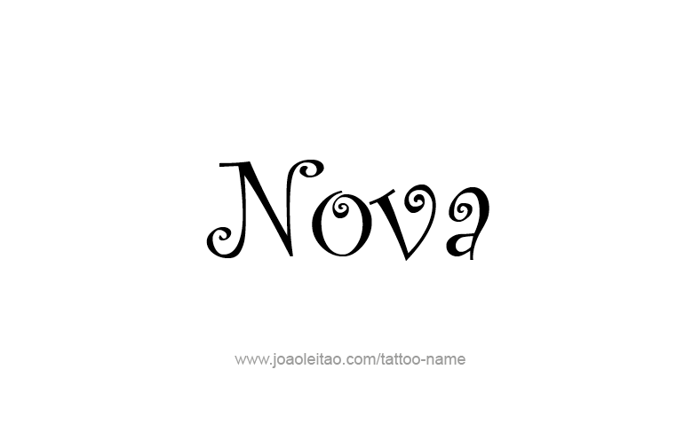 Tattoo Design Name Nova   