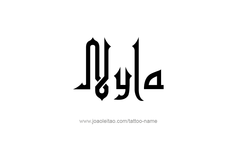 Tattoo Design Name Nyla   