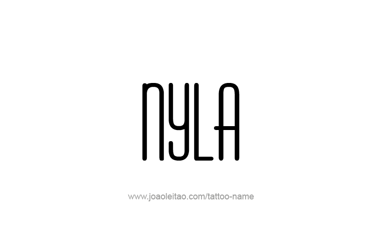 Tattoo Design Name Nyla   