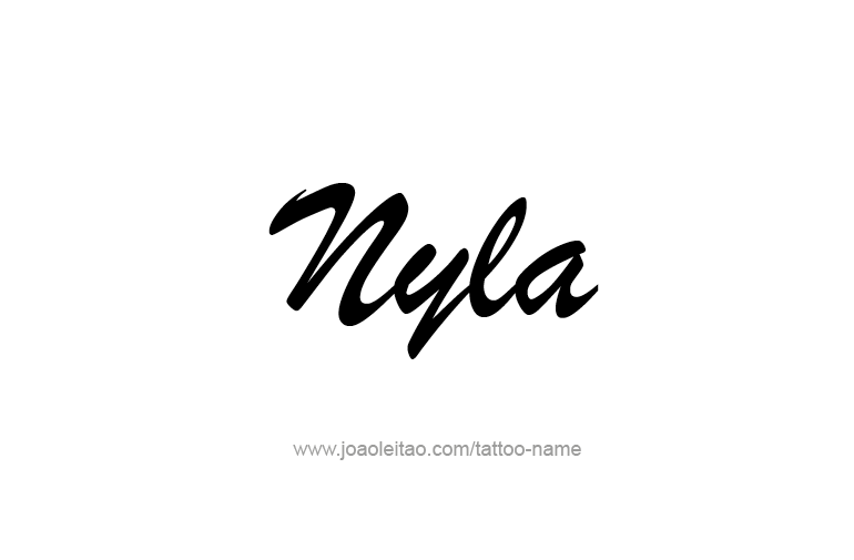 Tattoo Design Name Nyla   