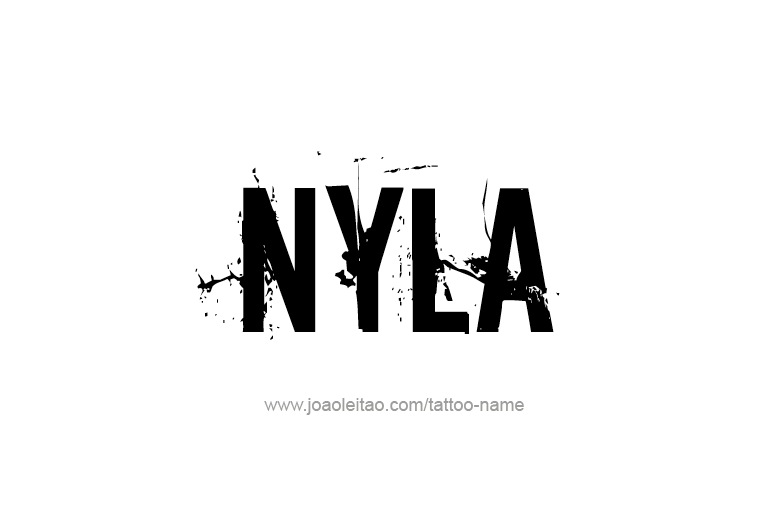 Tattoo Design Name Nyla   