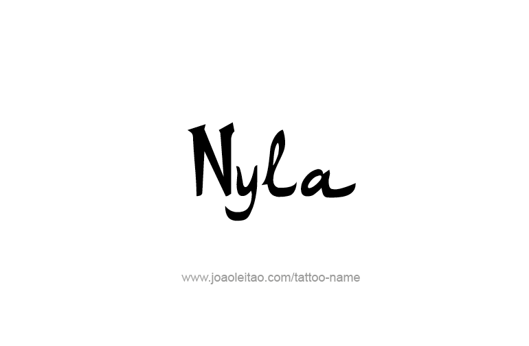 Tattoo Design Name Nyla   