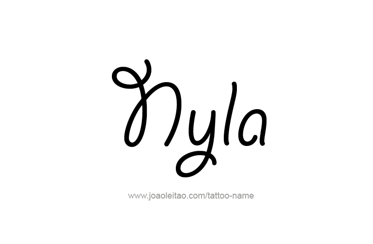 Tattoo Design Name Nyla   