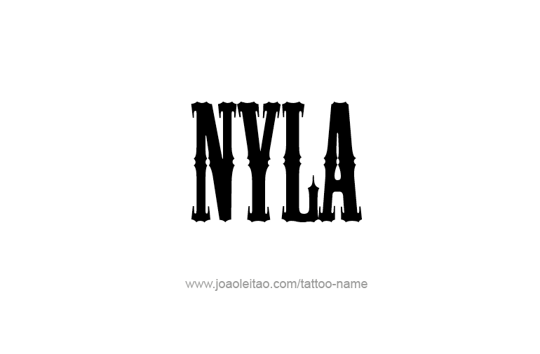 Tattoo Design Name Nyla   