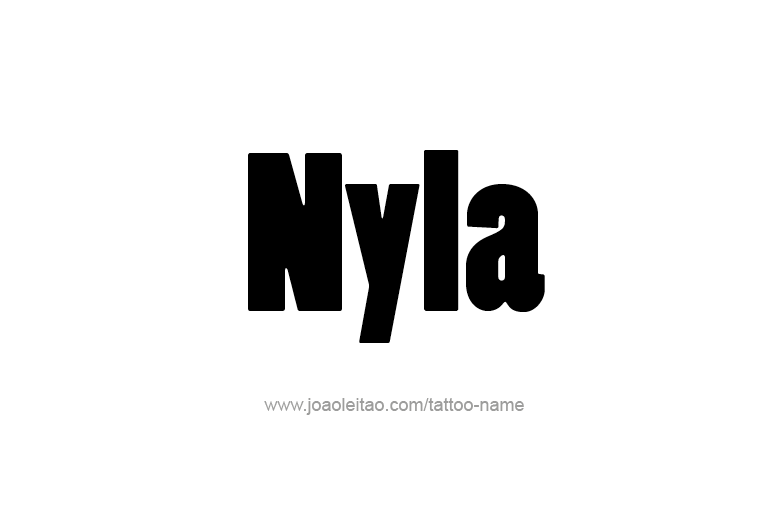 Tattoo Design Name Nyla   