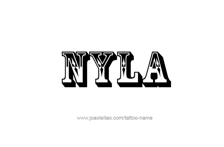 Tattoo Design Name Nyla   