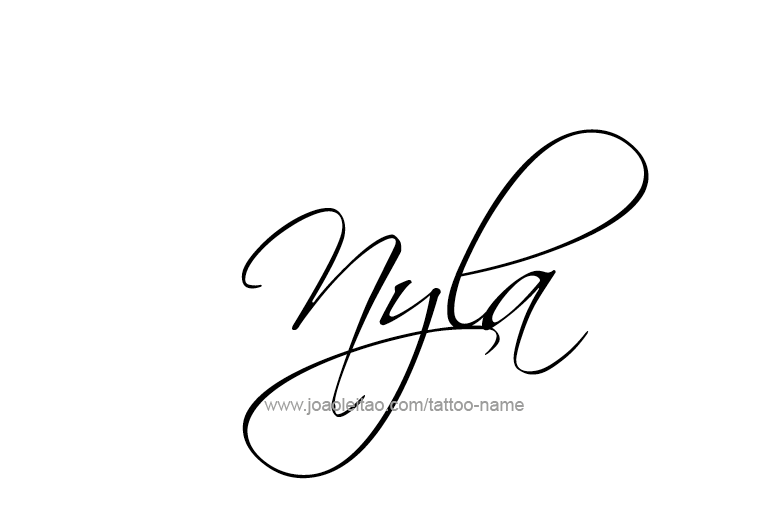 Tattoo Design Name Nyla   