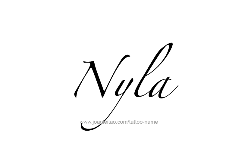 Tattoo Design Name Nyla   