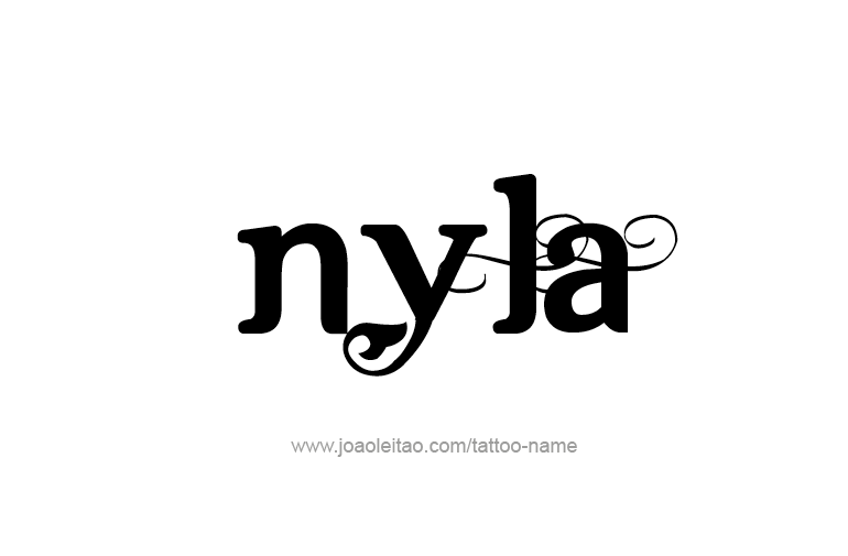 Tattoo Design Name Nyla   